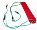 Sleek Swing Seat on Adjustable Ropes- Red