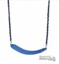 Strap Seat Moulded BLUE with Coated Chains