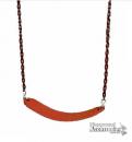 Strap Seat Moulded RED with Coated Chains